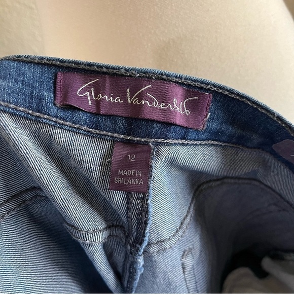 Gloria Vanderbilt Amanda High Rise Tapered Stretch Jeans Blue Med Wash Size 12 - Picture 7 of 7